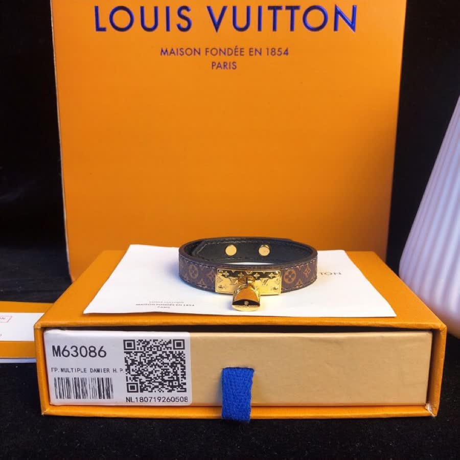 Louis Vuitton Monogram Lock Bracelet